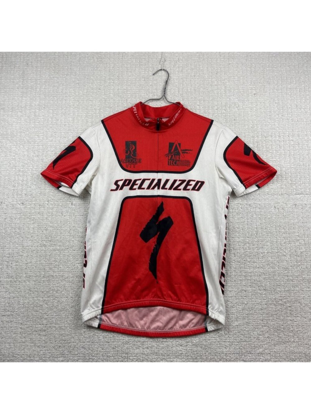Vintage Specialized Cycling shirt Jersey White / Red Retro Bike Men Size L Italy